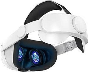 تصویر بند سر JHZWD برای Meta/Oculus Quest 3، جایگزین بند Elite برای راحتی بیشتر، کاهش فشار صورت، لوازم جانبی قابل تنظیم ارگونومیک هد بند VR بادوام برای Meta/Oculus Quest 3، سفید - ارسال 20 روز کاری ا JHZWD Head Strap for Meta/Oculus Quest 3, Elite Strap Replacement for Enhanced Comfort, Reduce Facial Pressure, Ergonomic Adjustable Durable Headstrap VR Accessories for Meta/Oculus Quest 3, White JHZWD Head Strap for Meta/Oculus Quest 3, Elite Strap Replacement for Enhanced Comfort, Reduce Facial Pressure, Ergonomic Adjustable Durable Headstrap VR Accessories for Meta/Oculus Quest 3, White