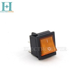 تصویر کلید راکر بزرگ 2 حالته چراغ دار 