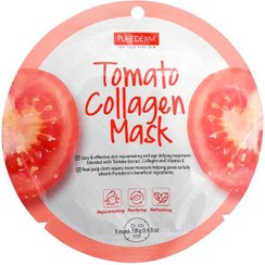 تصویر ماسک نقابی گوجه PUREDERM ا Collagen Mask Tomato Collagen Mask Tomato