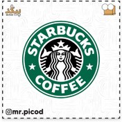 تصویر استیکر مستر پیکد طرح قهوه STARBUCKS کد PCD-ST1196 