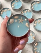 تصویر گیفت شمع سانمی مدل اقیانوسی - سفید 