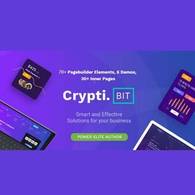 تصویر قالب لندینگ پیج فناوری رمز ارز و ICO/IEO کریپتی بیت | پوسته CryptiBIT 