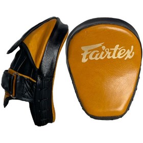 تصویر میت پنجه ای چرم طبیعی طرح FAIRTEX زرد 