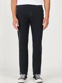 تصویر شلوار کتان مردانه مشکی با کمر معمولی مدل W121Y6100 تگزاس (غیر جین) برند wrangler Regular Waist Black Men's Chino Pants W121Y6100 Texas Non Denim Pants