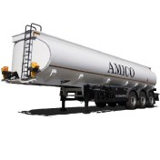 تصویر تریلر تانکر حمل سوخت ۳ محور 