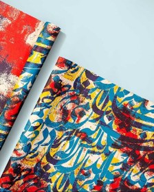 تصویر 3 برگ کاغذ کادو لینن – 1082 