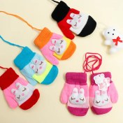 تصویر عمده فروشی دستکش نوزادی بدون انگشت عروسکی وارداتی رنگبندی کد50131 