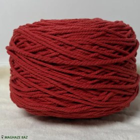 تصویر نخ مکرومه رنگ قرمز گوجه ای 250 گرمی 