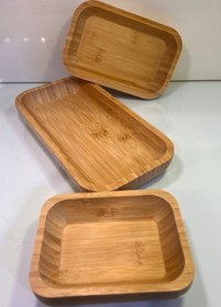 تصویر کاسه مستطیل بامبو 