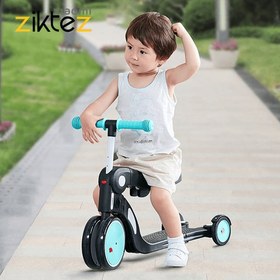 تصویر بهترین اسکوتر سه چرخه کودک شیائومی چند کاره Xiaomi Multifunctional children's scooter 5in1 (نسخه اورجینال) 