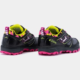 تصویر كتوني رانينگ بچگانه جوما مدل TRAIL-RUNNING SHOES VORA JR 23 JUNIOR BLACK FUCHSIA JOMA 