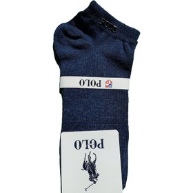 تصویر جوراب مچی مردانه نخی طرح ساده 