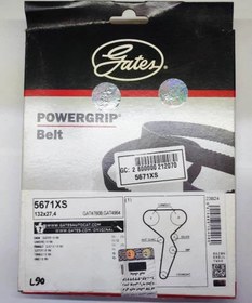 تصویر تسمه تایم ال 90 ساندرو مگان 1600 پاورگریپ اصلی 132 دندانه Powergrip Gates Timing Belt RENAULT LOGAN Tondar90