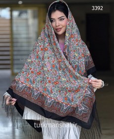 تصویر روسری ترکمنی طرح ایتالیایی 