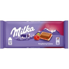 تصویر شکلات تابلت میلکا با مغز توت فرنگی (100 گرم) milka شکلات و فرآورده های کاکائویی میلکا 100