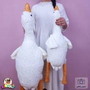 تصویر عروسک غاز بالشتی سایز ۴۵ سانتی مناسب خردسال 