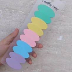 تصویر گیره مو تق تقی پاستیلی رنگی شمعی بیضی تکی 