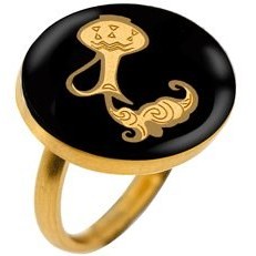 تصویر انگشتر گرد اونیکس بهمن 