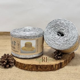 تصویر رافیا براق نقره ای 