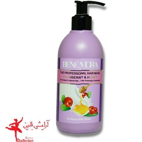 تصویر ماسک موی بیرون حمام کرن بری و عسل بنمورا 300 میل Benmora Hair mask outside the bathroom, cranberry and honey, 300 ml 