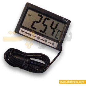 تصویر دماسنج دیجیتال آکواریوم تکینیک TC2 Technic TC-2 Electronic Thermometer