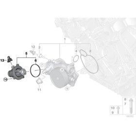 تصویر ترموستات بی ام و سری 6 650i کد اتاق F12,F06 برند واهلر 2012 تا 2014 - فروشگاه لوازم یدکی کالا یدک 