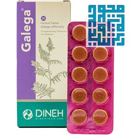 تصویر قرص گالگا دینه ۳۰ عددی ا Dineh Galega 30 Herbal Tabs Dineh Galega 30 Herbal Tabs