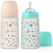 تصویر شیشه شیر طلقی 270میل (سر کج) سواوینکس Suavinex 