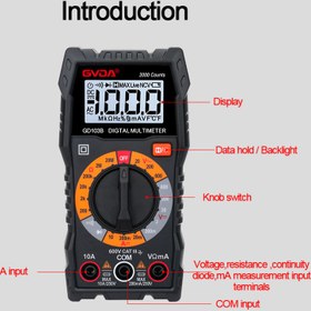 تصویر مولتی متر سلکتوری GD103B 