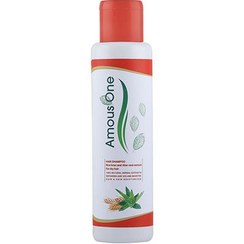 تصویر شامپو سبوس برنج و آلوئه ورا مو خشک آموس وان 