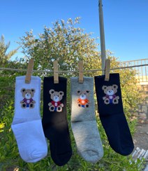 تصویر جوراب ساقدار تدی 