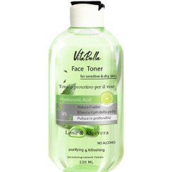 تصویر تونر پاک کننده صورت ویتابلا مخصوص پوست خشک حجم ۲۲۰ میل 