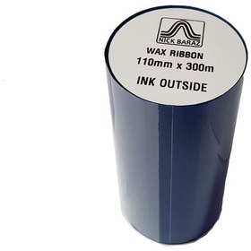 تصویر ریبون پرینتر لیبل زن وکس مدل 110mm x 300m ا Wax 110mm x 300m Label Printer Ribbon Wax 110mm x 300m Label Printer Ribbon
