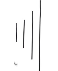 تصویر دستگیره بلند کمد دیواری کد s250 ساتیدا - مشکی / 20 سانت 