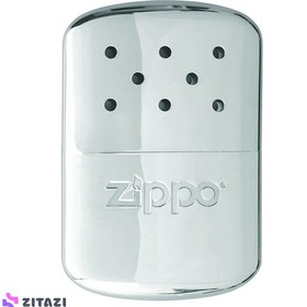 تصویر بخاری جیبی زیپو 12 ساعته نقره ای Zippo 12-Hour High Polish Chrome