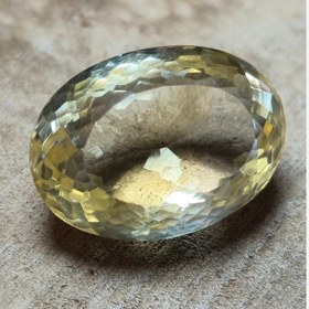 تصویر نگین سیترین قواره دار تراش جواهری 