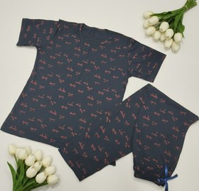 تصویر ست پنبه پاپیونی - مشکی 