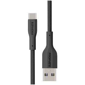 تصویر کابل USB-A به USB-C پرومیت مدل XCORD-AC.BLACK به طول 1 متر XCORD-AC.BLACK