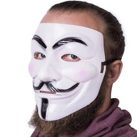 تصویر نقاب ماسک صورت هکر آنانیموس (نازک و سبک) 
