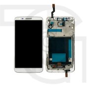 تصویر ال‌سی‌دی ال‌جی (سفید)(بافریم)(D802) LCD LG G2 
