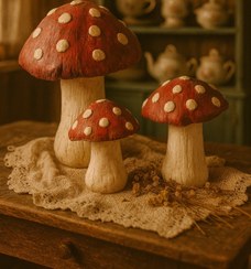 تصویر قارچ وینتیج 