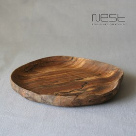 تصویر بشقاب چوبی 