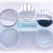 تصویر مجموعه اپتیکی 6 عددی شامل لنز، آینه و منشور 