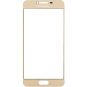 تصویر گلس تعمیراتی سامسونگ SAMSUNG C9 PRO / C9000 اورجینال طلایی سفید مشکی طلایی مات 