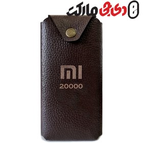 تصویر کیف چرمی اورجینال محافظ مناسب برای پاوربانک شیائومی Xiaomi 20000MAh 