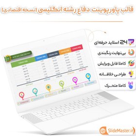 تصویر قالب پاورپوینت دفاع رشته انگلیسی حرفه ای 