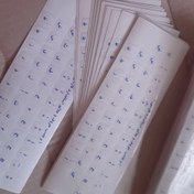 تصویر لیبل کیبورد فارسی شفاف 