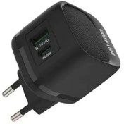 تصویر شارژ دیواری دو پین 20 واتی Green Lion PD20W+QC Wall Charger EU 