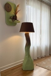 تصویر آباژور و ساعت پاپیه ماشه نیلو 