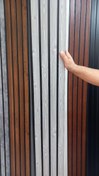 تصویر ترمووال PVC آران دکور|رنگ طوسی چام | عرض 20 سانت ضخیم | شاخه 2.8 متری ا Thermowall wall panel Thermowall wall panel